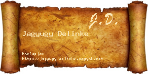 Jagyugy Delinke névjegykártya